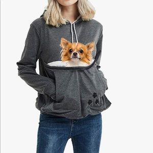 Pet carrier hoodie